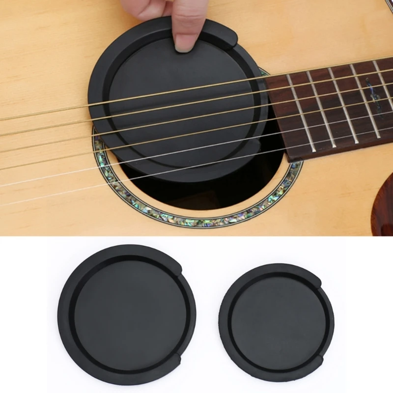 Anti Feedback Silicones Guitar Soundhole Cover Reduces Noise Protects Instrument 69HD