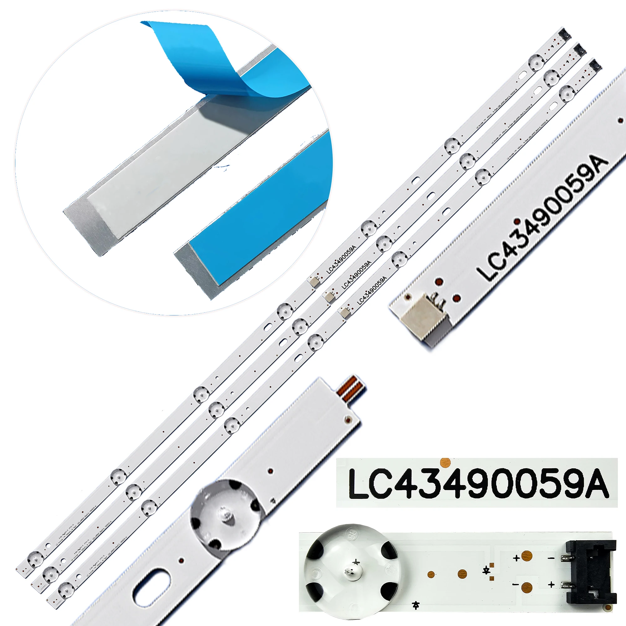 LED-Hintergrundbeleuchtungsstreifen für 43UK6200PLA 43UK6200PLB 43UK6300PLA 43UK6300PLB 43UK6400PLF 43UK6470PLC 43UK6400PLA 43UK6400PLB 43UM6300PLB 43UM7000PLA 43UM7020PLA 43UM7050PLA 43UM7100PLB