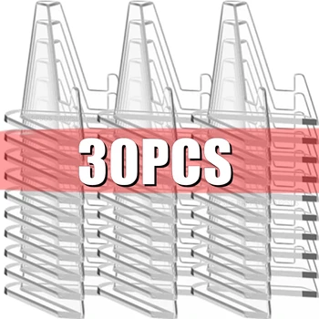 Mini przezroczysty akrylowy stojak na karty fotograficzne Idol Przezroczysty mały stojak na sztalugi Pamiątkowy stojak na kapsułki na monety