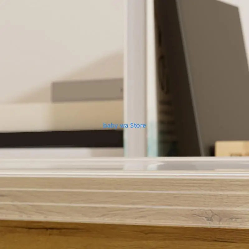 واقي زاوية مقاوم للطفل، حواف شفافة غير مرئية، عصا لاصقة معززة على الأسطح الرخامية والزجاجية والبلاط الخشبي 4XBD