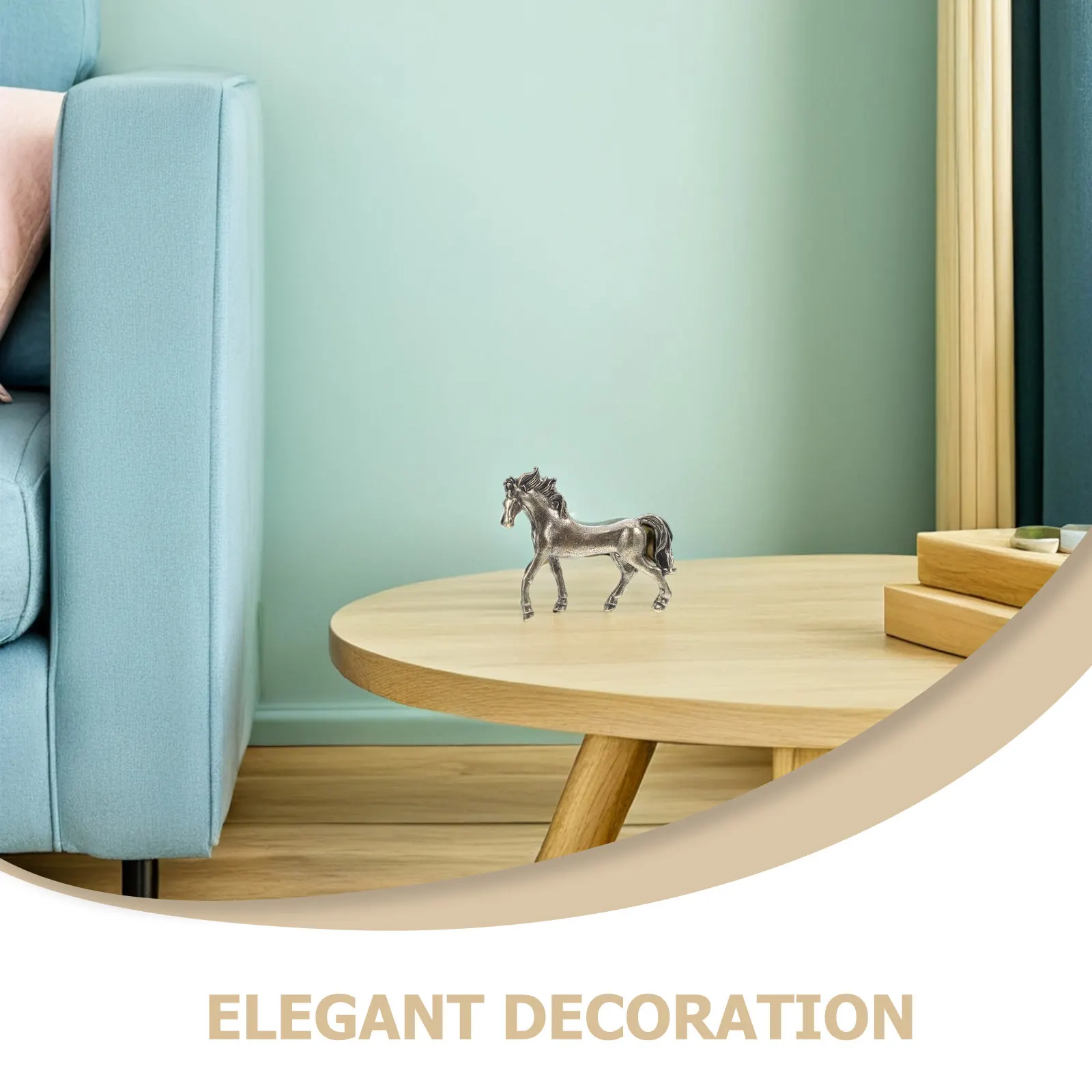 1Pcs Brass Horse Statue High Quality Creative Horse Sculpture for Office Home Decor Feng Shui Victory Symbol Copper Ornament