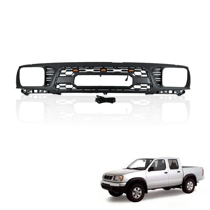High Quality Auto Parts ABS Black Grille With Light for Toyota Tacoma Grille 1995-1997