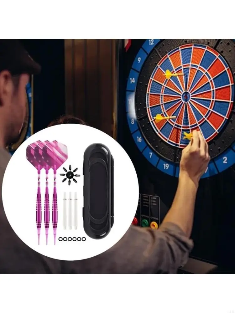 

3Pcs 19g Soft Tip Darts Set with PET Flight, Aluminum Darts Shafts, Plastic Tip