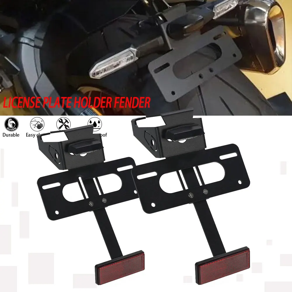 For Kawasaki Z900 2017-2022 Motorcycle Rear Tail Tidy Number License Plate Holder Fender LED Light Z H2 Performance 2023 2024