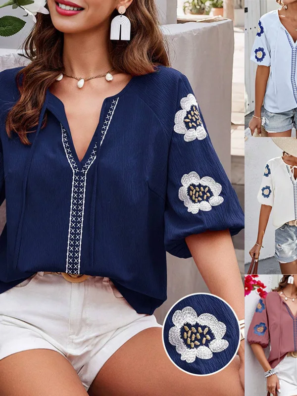 

Новый дизайн V-Ne, свободный длинный женский повседневный удобный цветной топ из полиэфирного волокна, летний сезонный цветной топ