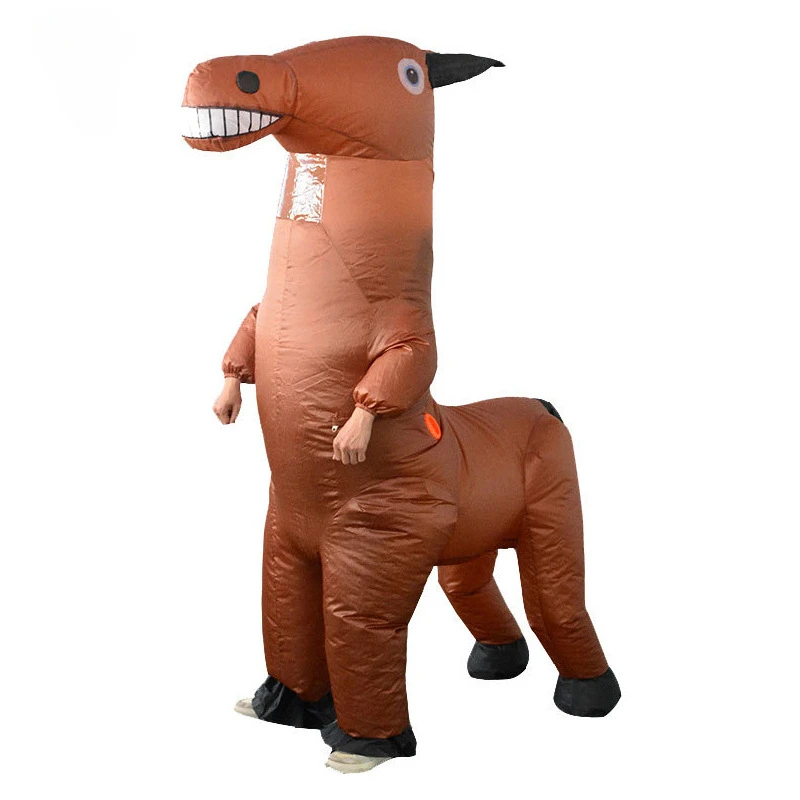 Funny Cartoon Animal Character Cosplay Active Horse Inflatable Costume Halloween Carnival Party Birthday Party Gift Props