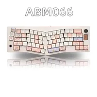 ABM066 Alice Mechanical Keyboard Kit Custom Tri Mode Wireless Bluetooth 2.4G Hot Swap Gasket RGB/VIA  for Gaming Office Design