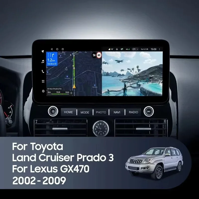 For Tyt Land Cruiser Prado 120 3 III For LX GX470 GX 470 J120 2002 - 2009 Car Radio Multimedia Video Player