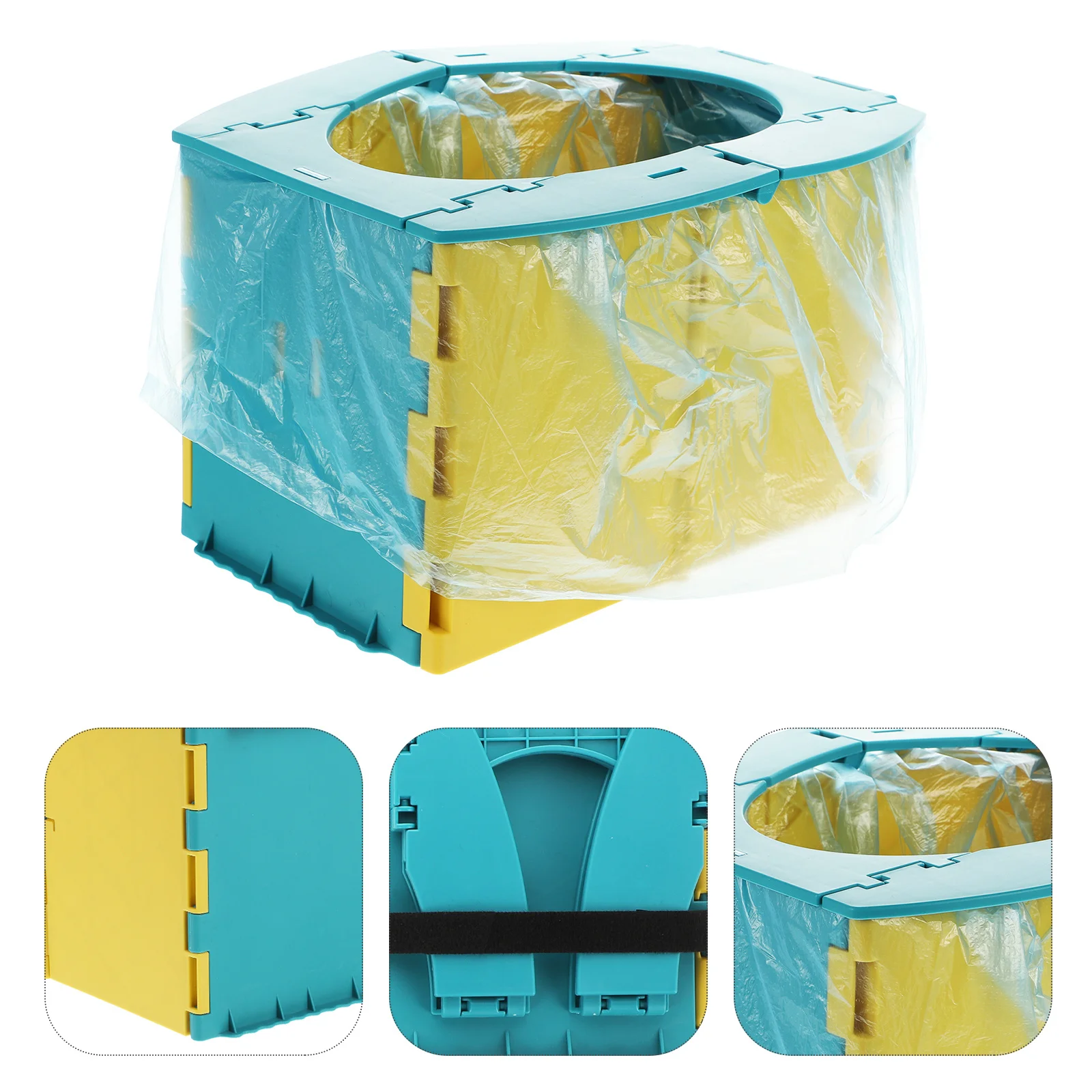 قعادة سفر للأطفال، مرحاض محمول قابل للطي للأطفال الصغار، مرحاض تدريب بلاستيكي خفيف الوزن وصغير الحجم وسهل الفك #6