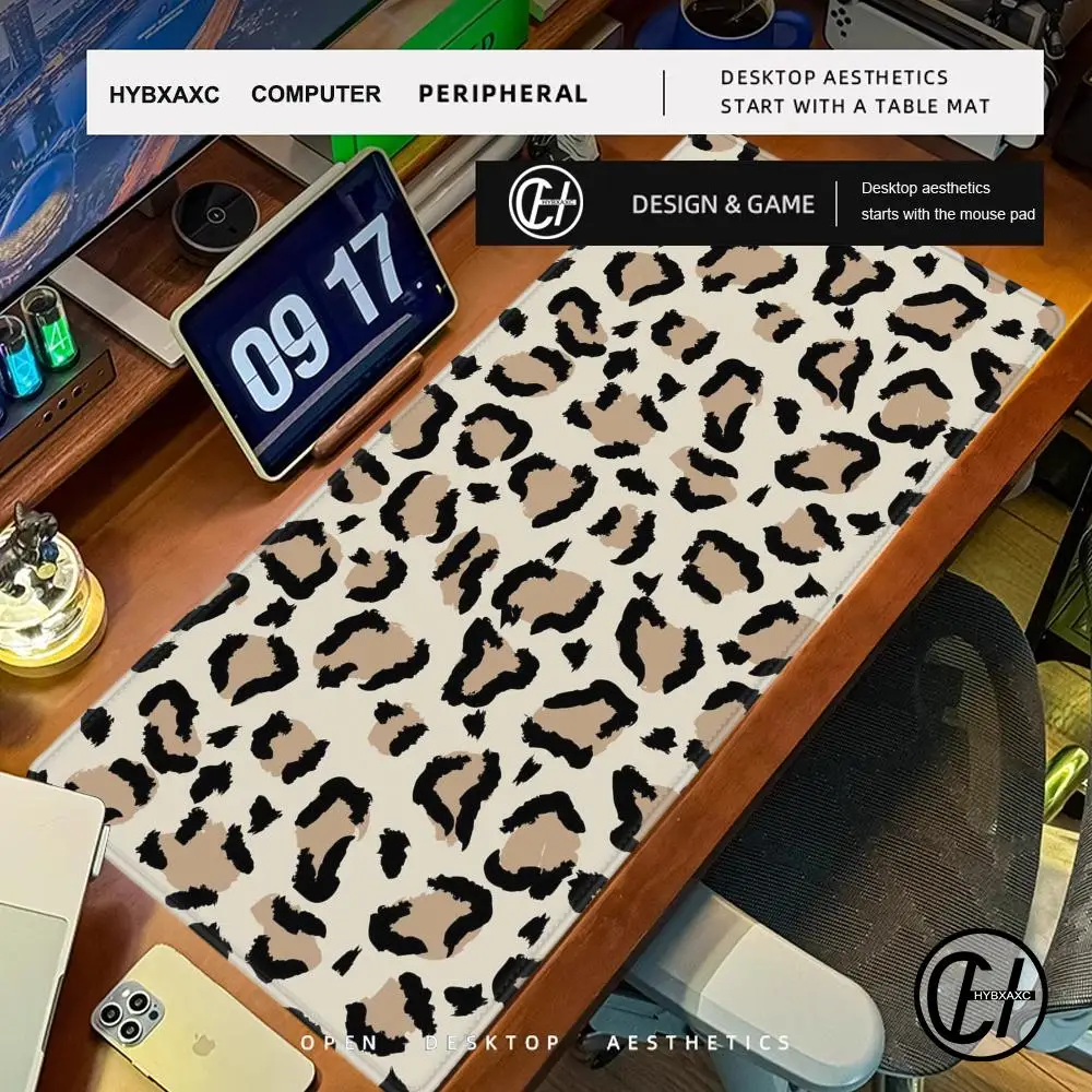 

Office Accessories Gaming Leopard Mouse Pad Mat Extended Mousepad Gamer Kawaii Cabinet Games Mause Anime Xxl Desk Computer Large