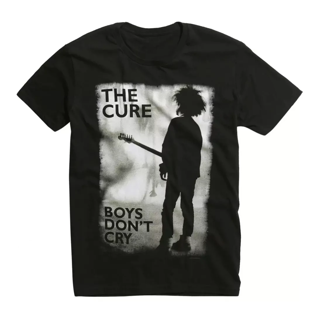 Top THE CURE Rock Band Boys Don't Cry American Casual Short-Sleeved T-Shirt Suitable for Both Men and Women