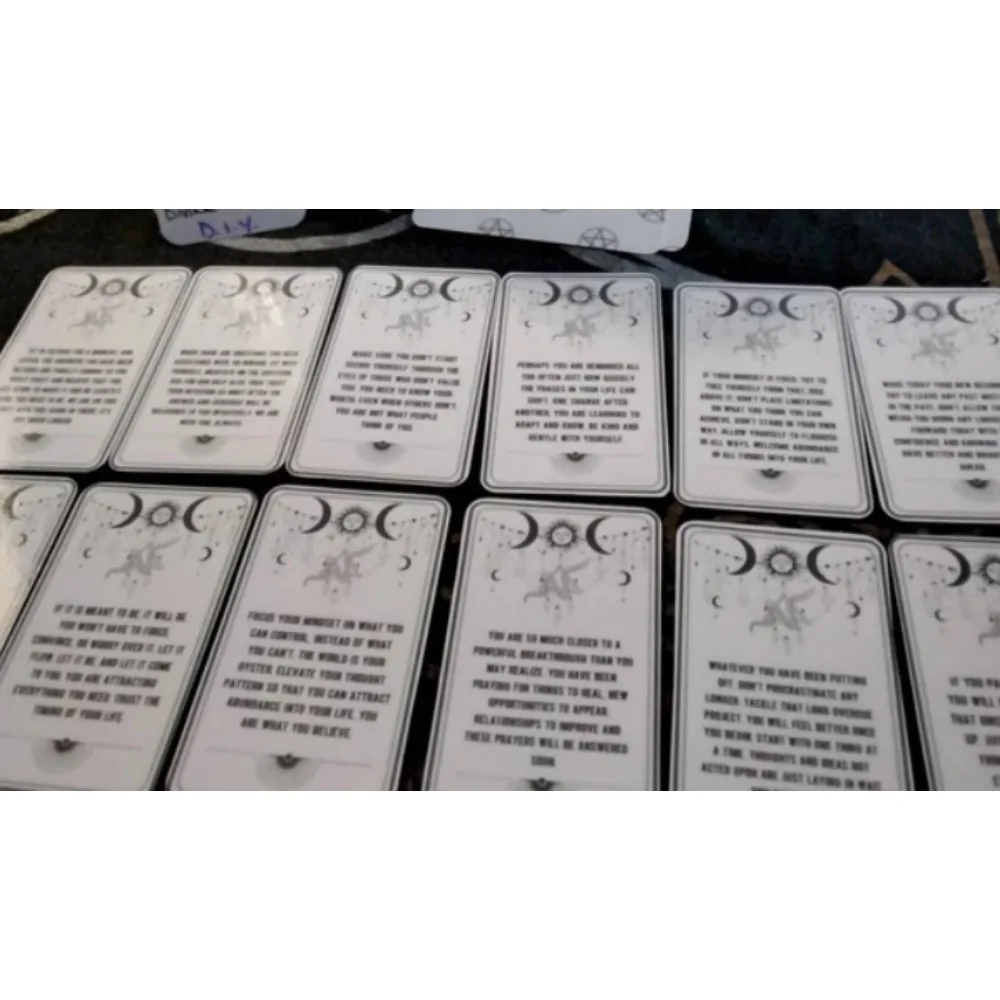 스피릿 메시지 오라클 카드, 가이드로부터 영감을 주는 메시지, 54 카드 덱, 10.3x6cm
