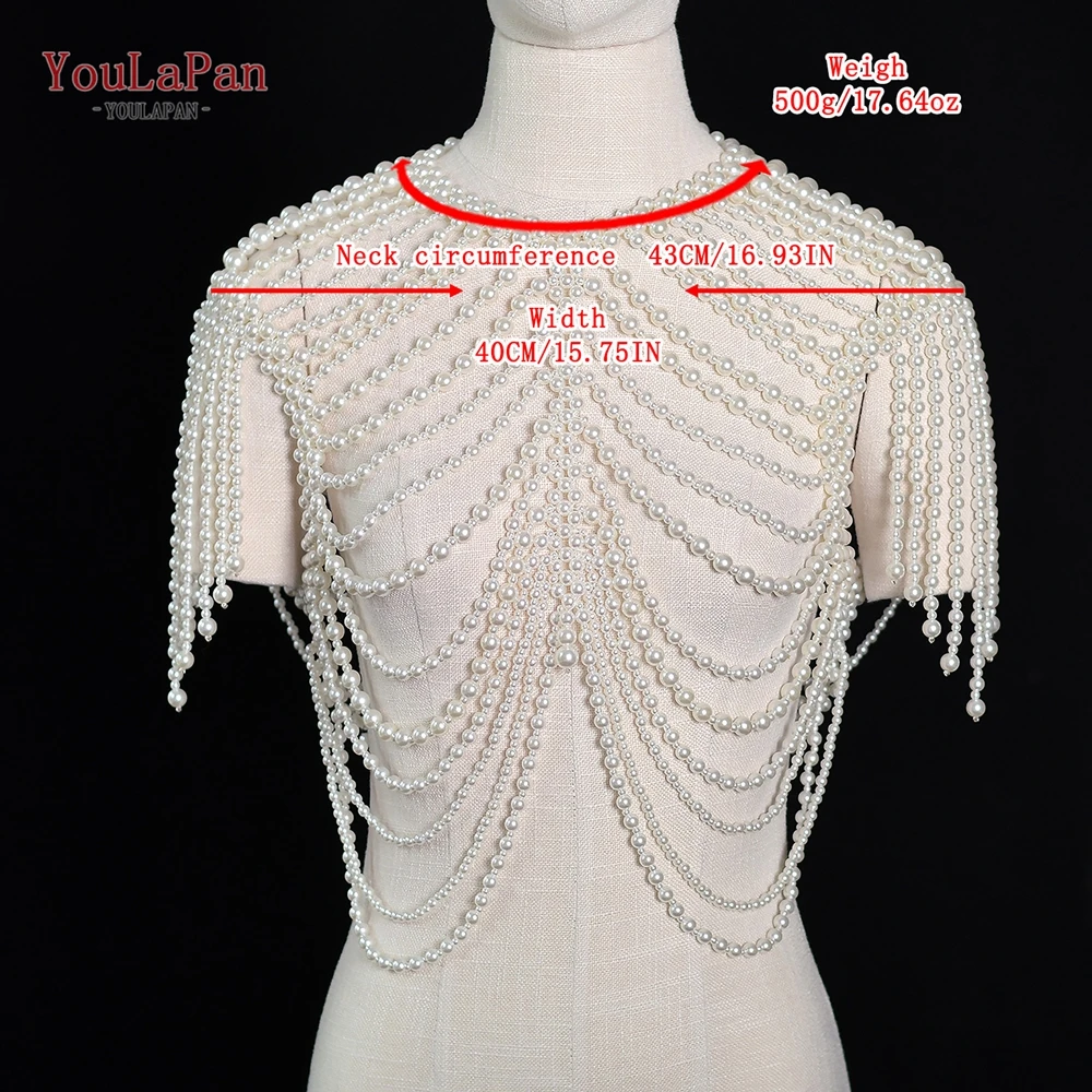 YouLaPan Pearl Body Decoration Belly Chain Sexy Pearl Body Necklace Body Chain With Pearls DIY collares mujer tendencia VG107