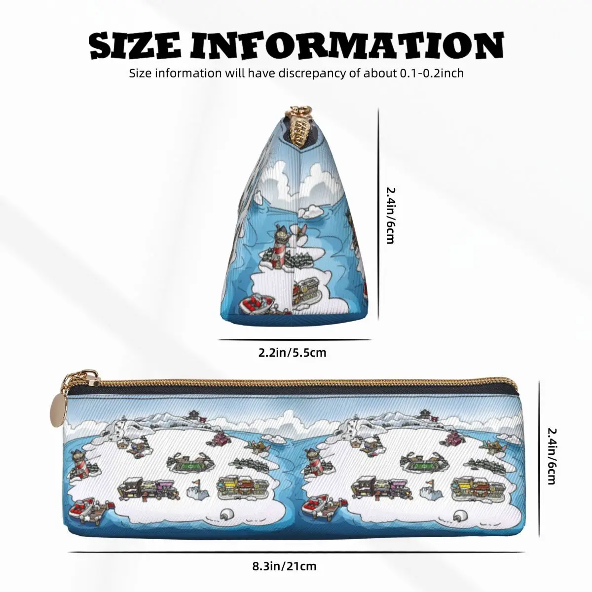 Club Penguin M Estuches para lápices Estuche para lápices Suministros de papelería Estuche para bolígrafos Estuche para lápices para niños y niñas Escuela