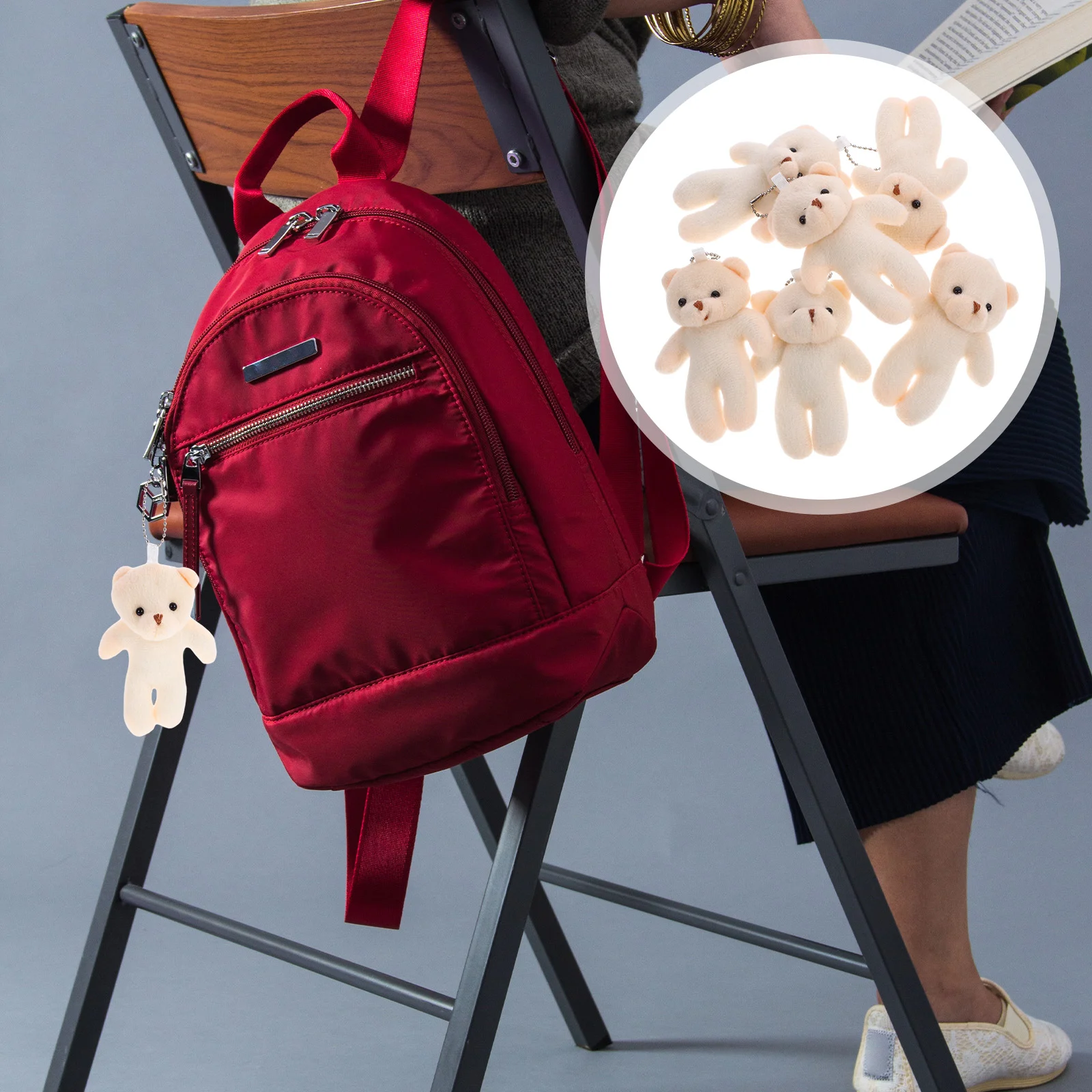 

The Animal Home Accessory Bag Decor Plush Toy Key Ring Charm Bear Tiny Toys