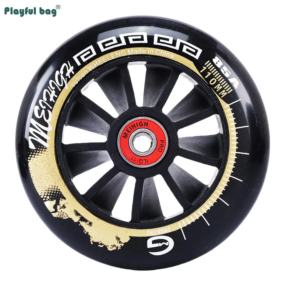 85A Roller Skate Shoes Big Wheels 90MM 100MM 110MM 125MM With Bearings Speed Skating Wheel Accessory AMB314 view 6