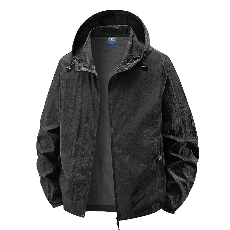 

Hooded Sunscreen Skin Clothing Men's Summer Ultra-thin Breathable Outdoor Fishing Trench Coat Fishing Sunscreen Jacket
