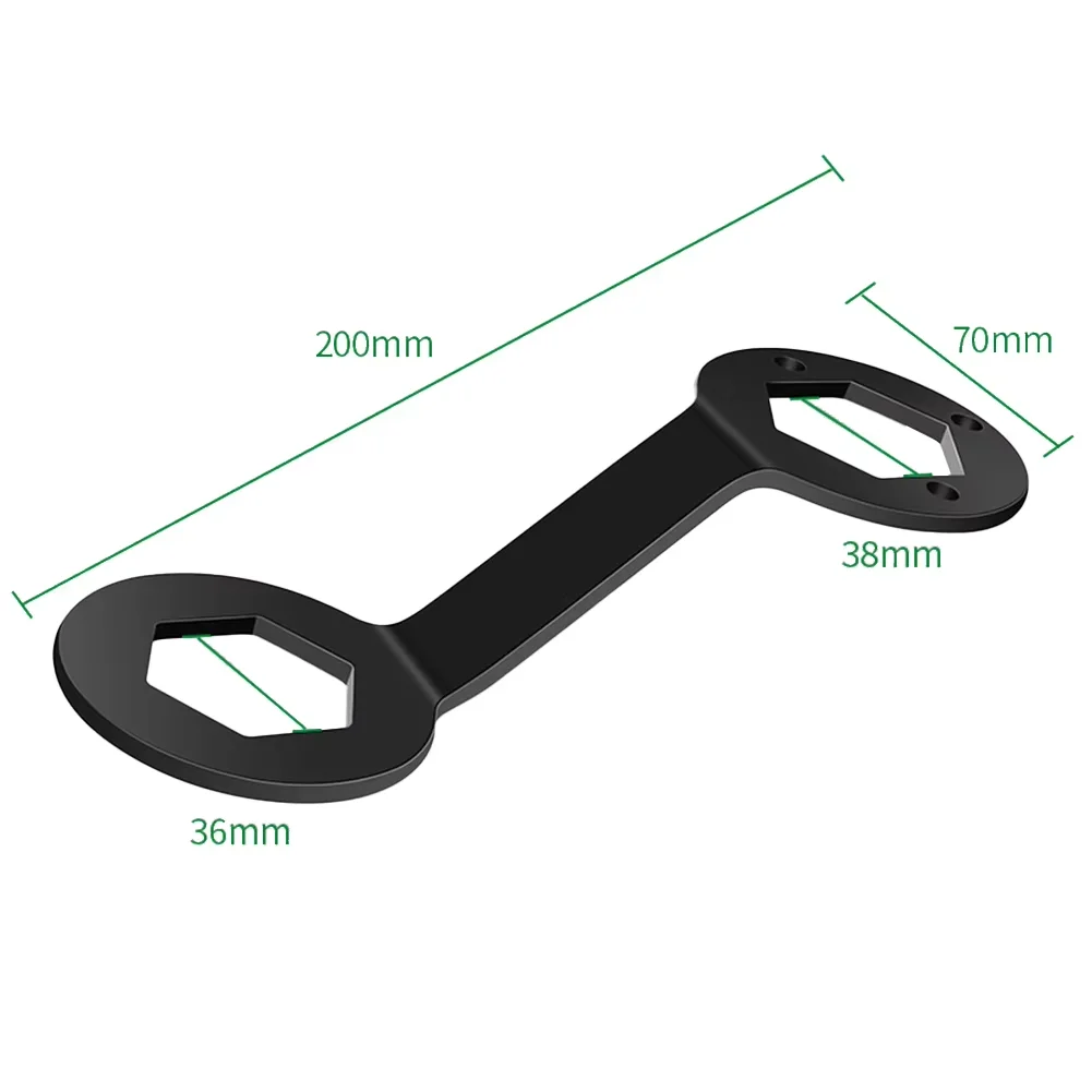 36/38mm Double Ended Washing Machine Clutch Wrench Long Sleeve Spanner for Inner Screw Nut Removal Disassembly Hand Tool