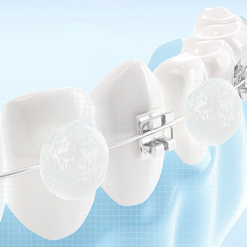 60Pcs/1Box Dental Orthodontic Wax Portable Granular Packaging Clear Grade Individually Packaged Orthodontic Materials