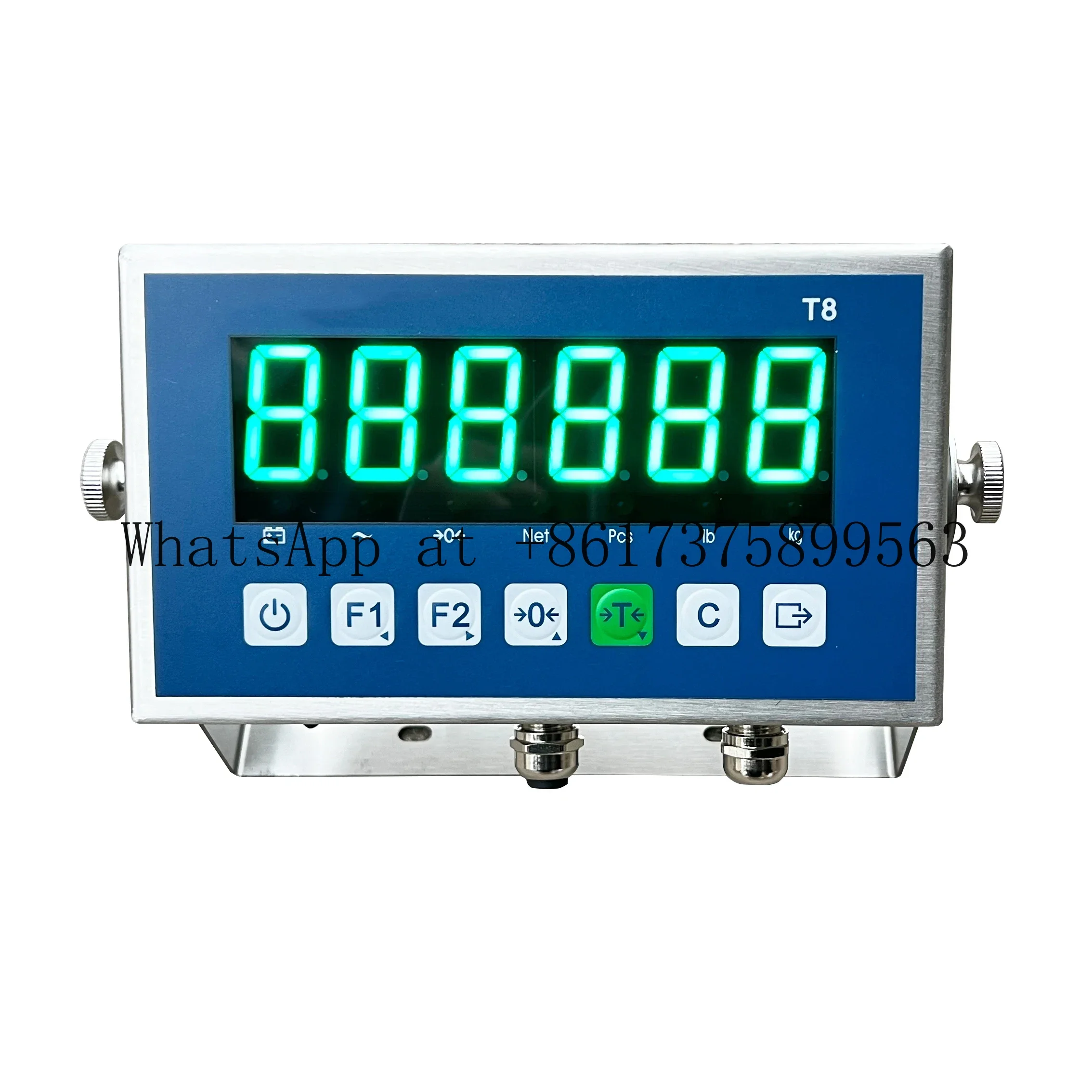 T 8 Stainless Steel Digital Indicator for Platform Floor Scale with Hold Function Zhuoyuan