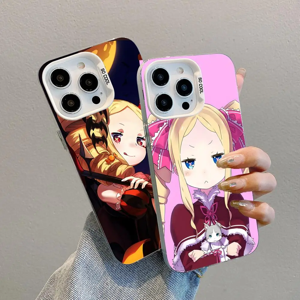 ReZero Beatrice Mobile Phone Case for iPhone 17 16 15 14 13 12 11 X XR XS 8 7 Pro Max Plus Translucent White Cover Pretty Cover