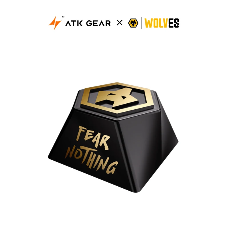 Atk wolf equipe conjunta metal keycaps esc keycaps personalização acessórios de jogo para pc keycap presentes personalizado esc keycap