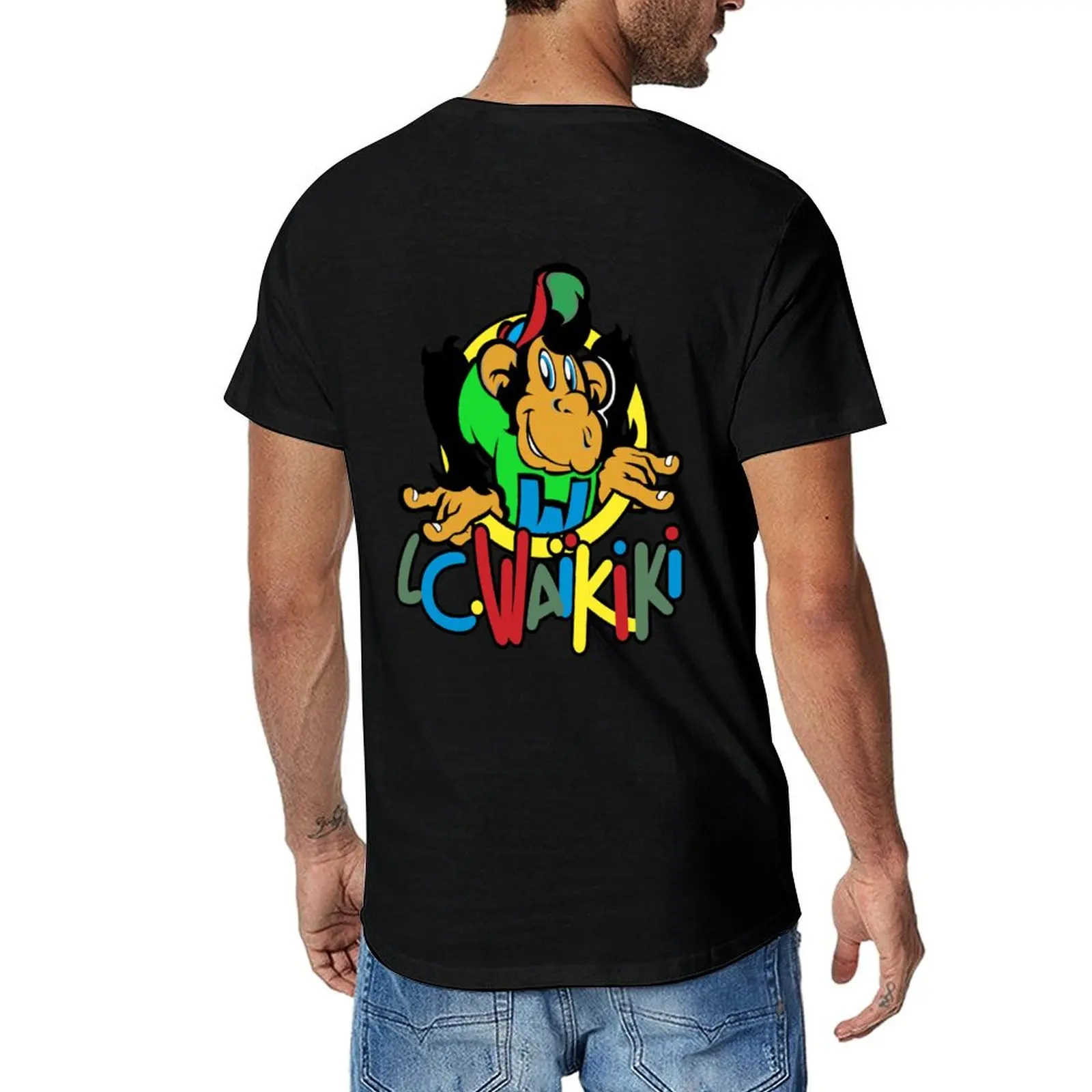 

famous Waikiki T-Shirt boys animal print plain summer tops graphics mens plain t shirts
