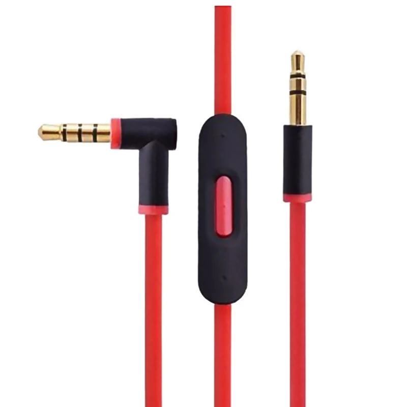 Replacement Audio Cable For Beats By Dr Dre Headphones With In Line Mic For Studio/Executive/Mixr/Solo/Wireless/Pro