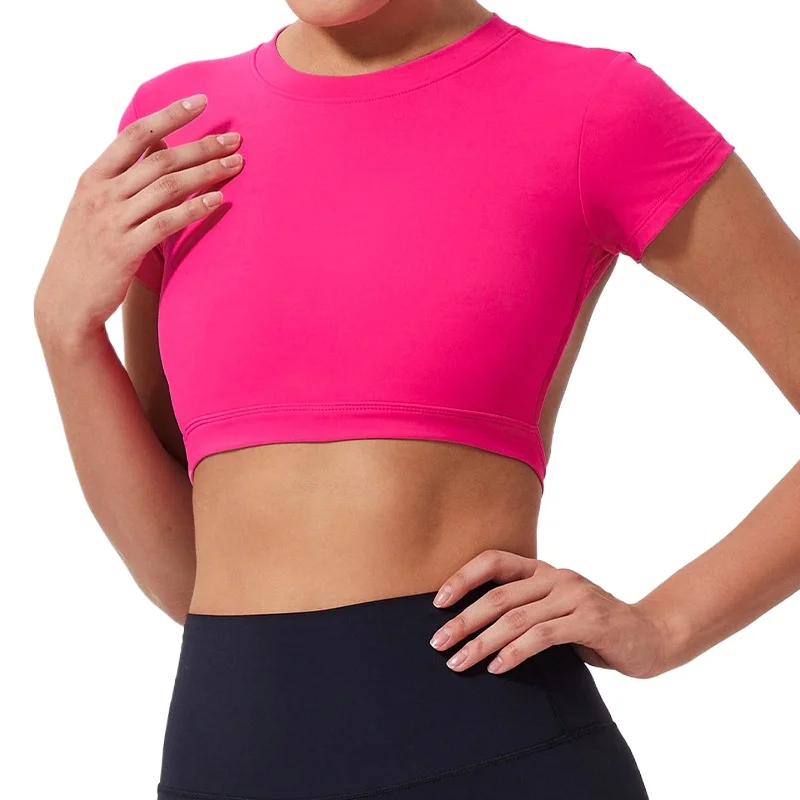 LezyanXR سترة اليوغا للصدمات جميلة الظهر جمع التجفيف السريع اللياقة البدنية الملابس تشغيل ضيق ملابس داخلية رياضية تنفس