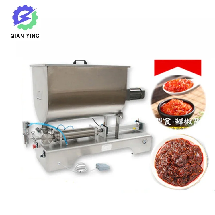 Factory Outlet Single Head Nozzle Spiral Stirring Chili Sauce Stirring Packaging Filling Machine