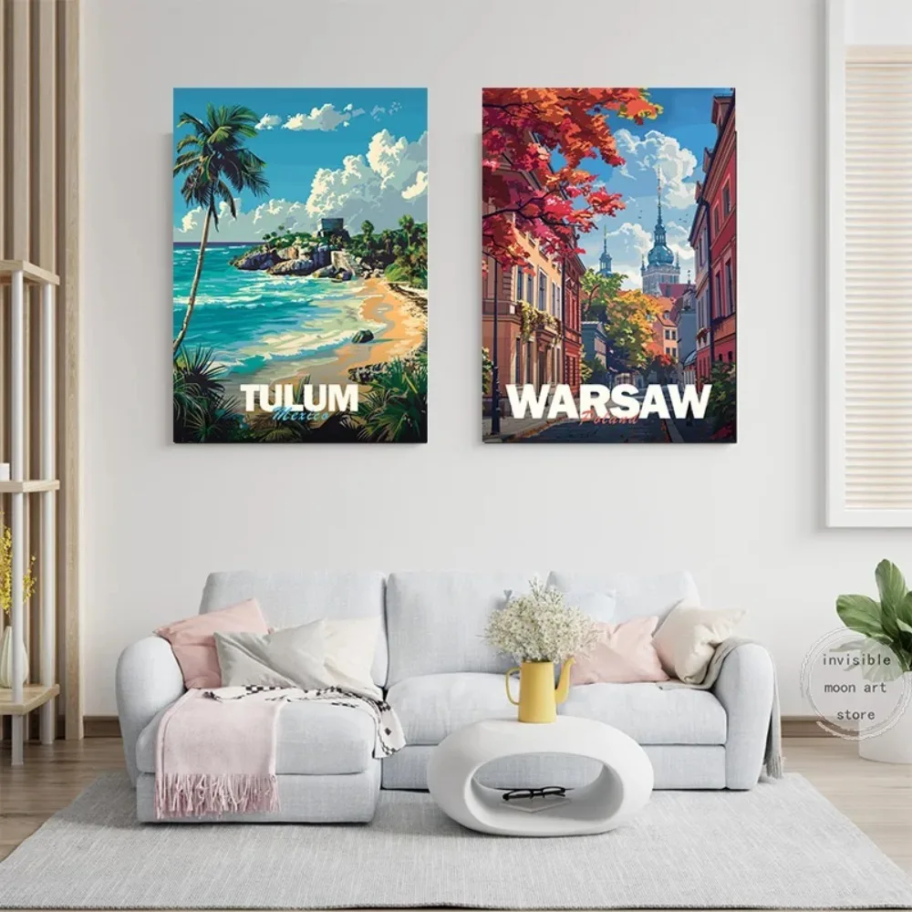 مدينة العالم السفر المشارك لوس انجليس سيتي سكيب بوسطن حائط لوح رسم غرفة المعيشة ديكور المنزل