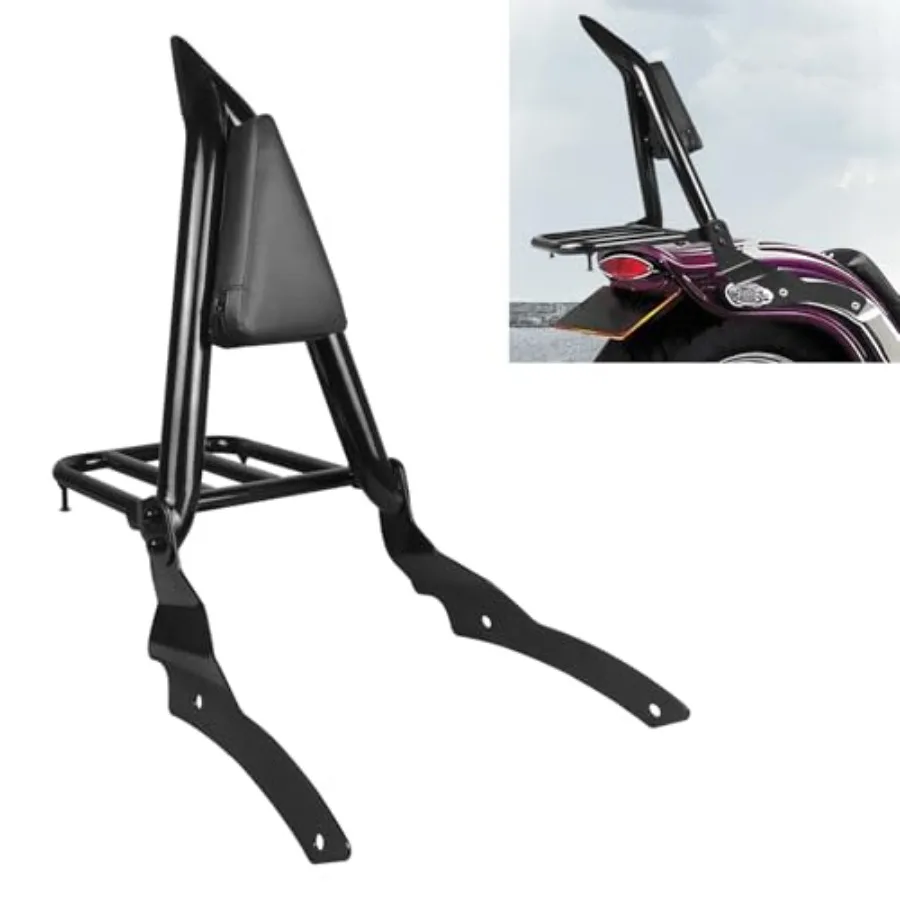 

Detachable Motorcycle Sissy Bar Backrest with Integrated Luggage Rack for 19962017 Yamaha VStar 650 400 Dragstar 650 400 Custom