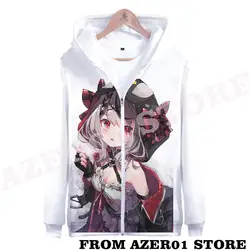 HOLOLIVE VTuber SakamataChloe Sakamata SKMT968 Merch Zipper Hoodies Autumn Winter Men/Women Streetwear Zip Hooded Sweatshirt