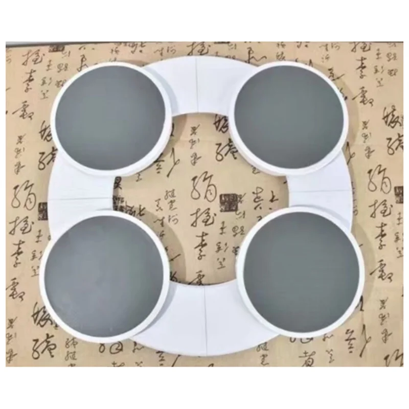 

-ABHW Dining Table Rotating Tray Portable Meal Tray Manual Rotating Plate