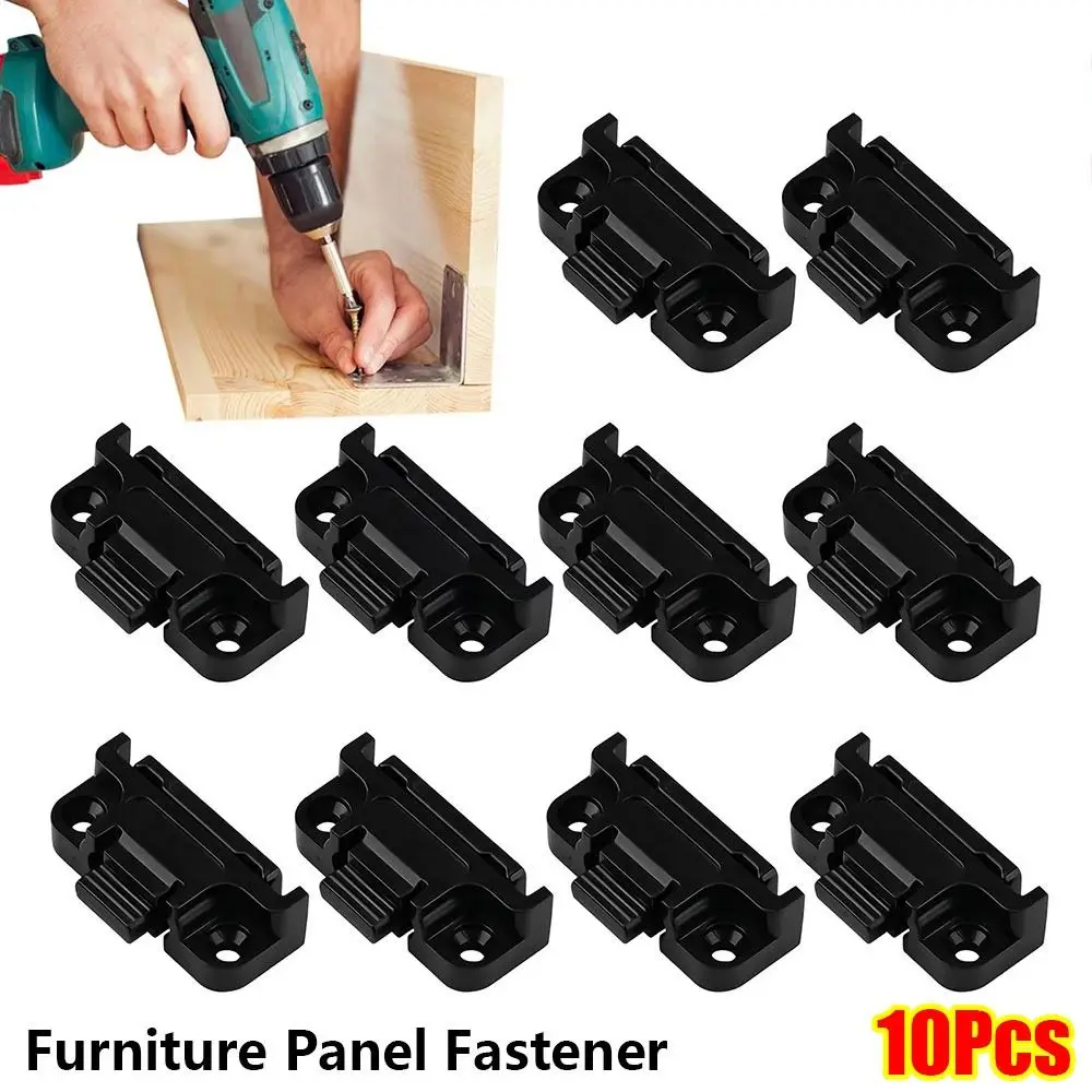10Pcs Quick Release Cabinet Connectors Adjustable Snap In Wall Panel Fastener Push Type Plastic Roman Column Buckle Bracket