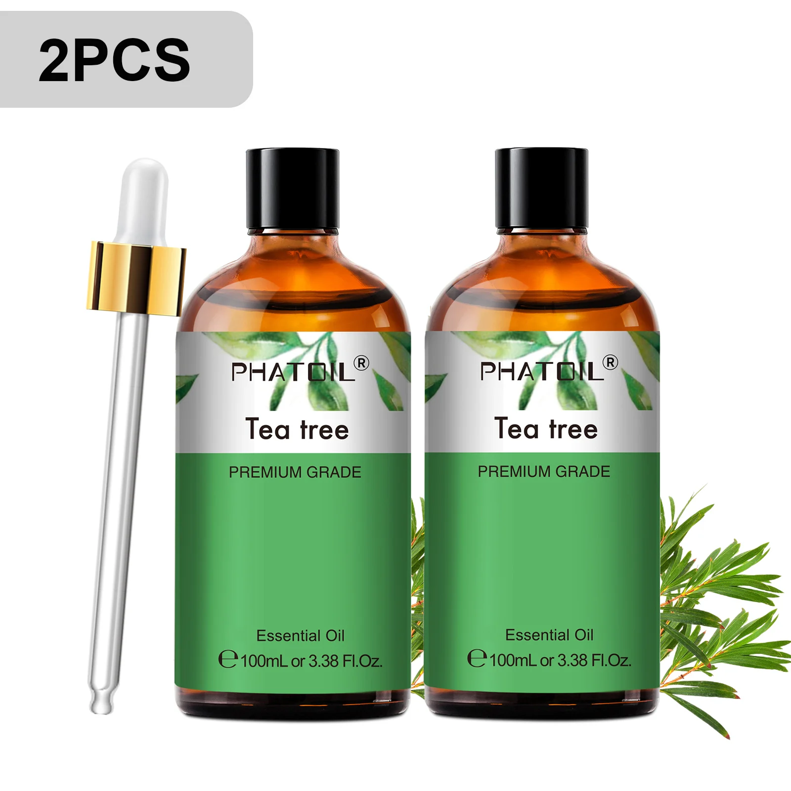 PHATOIL 100ml Premium etherische olie Sandelhout Lavendel Eucalyptus Pepermunt Citroengras Vanille Aromatherapie etherische oliën