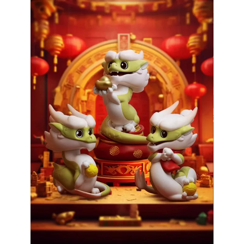 Original Animal Planet Chinese Loong Dragon Animal Anime Action Figure Model Toys Gifts for Children Collection Ornament Art Toy