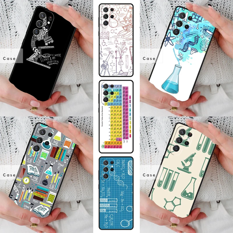 Biology and Chemistry TPU Phone Case for Samsung Galaxy S26 S25 S24 S23 S22 S21 S20 Note10 Plus FE Ultra Cover