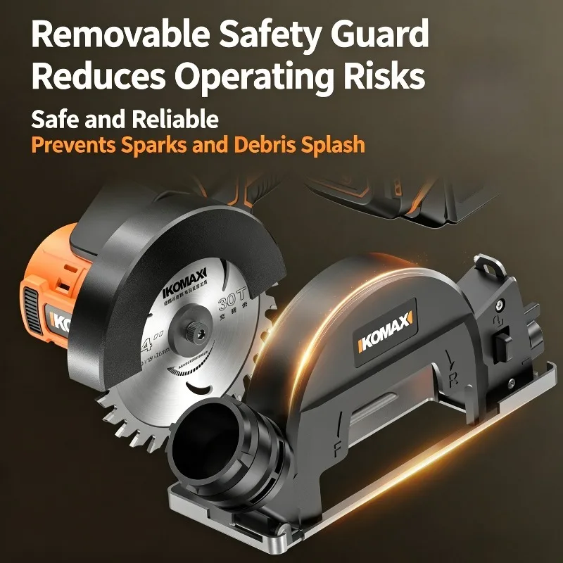 Multifunctional Electric Saw Bare Tool Removable Guard Covert Power Tools with Dust Outlet Woodworker Electric Circular Saw