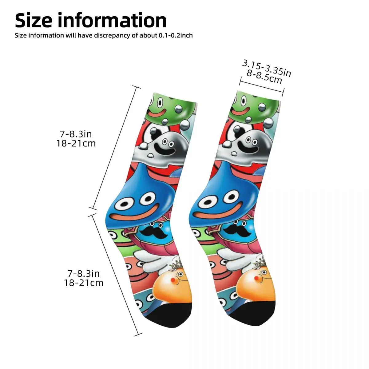 Dragon Quest Slimes Socks Harajuku High Quality Stockings All Season Long Socks Accessories for Unisex Gifts image 3
