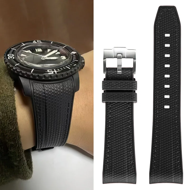 Silicone Watch Strap for Swatch X Blancpain 22mm Watchband Sport Waterproof High Quality Soft Bracelet Wristband with Tools