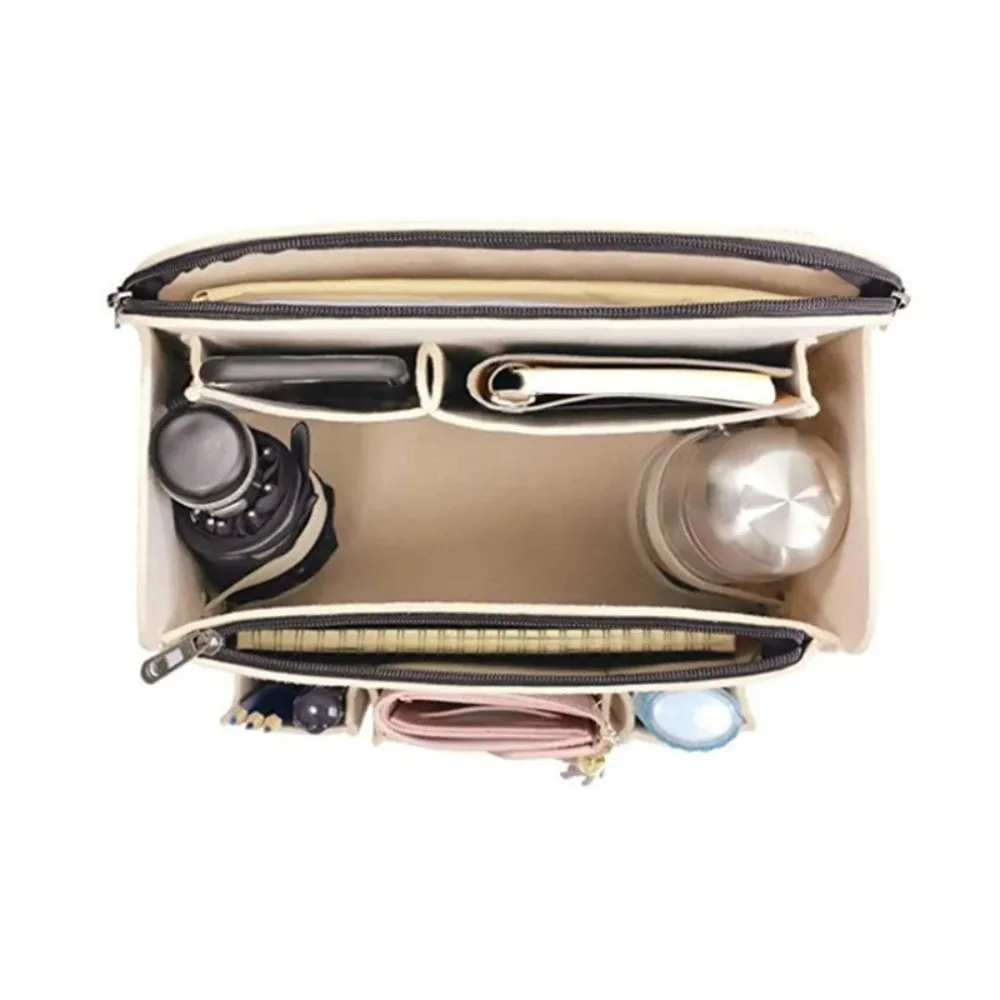 Organizador de Bolsillos Múltiples para Mochila Longchamp, Bolsa de Almacenamiento, Forro Interior de Fieltro para Mochi