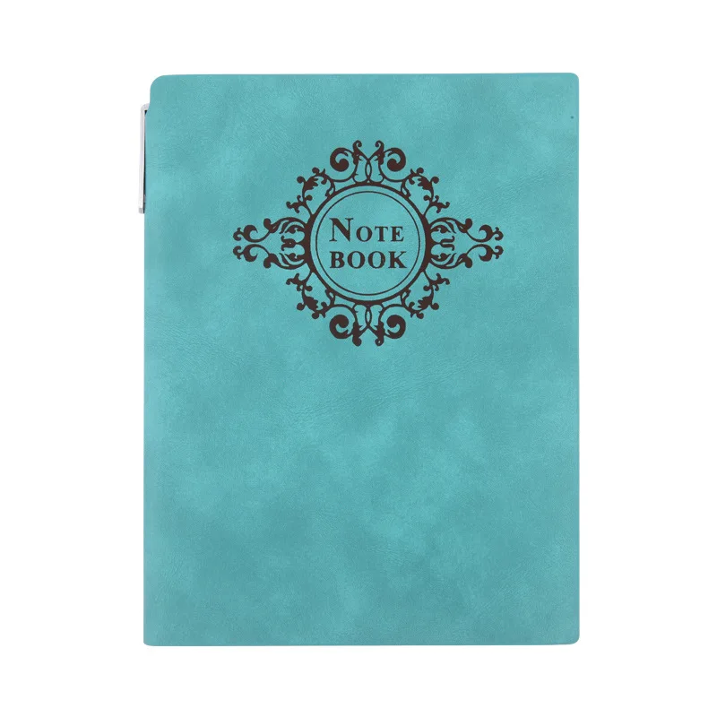 Sheep Babi-Cuaderno A5 de PU, superficie suave gruesa retro, papelería de oficina de negocios, Bloc de notas simple con logotipo, planificador mensual