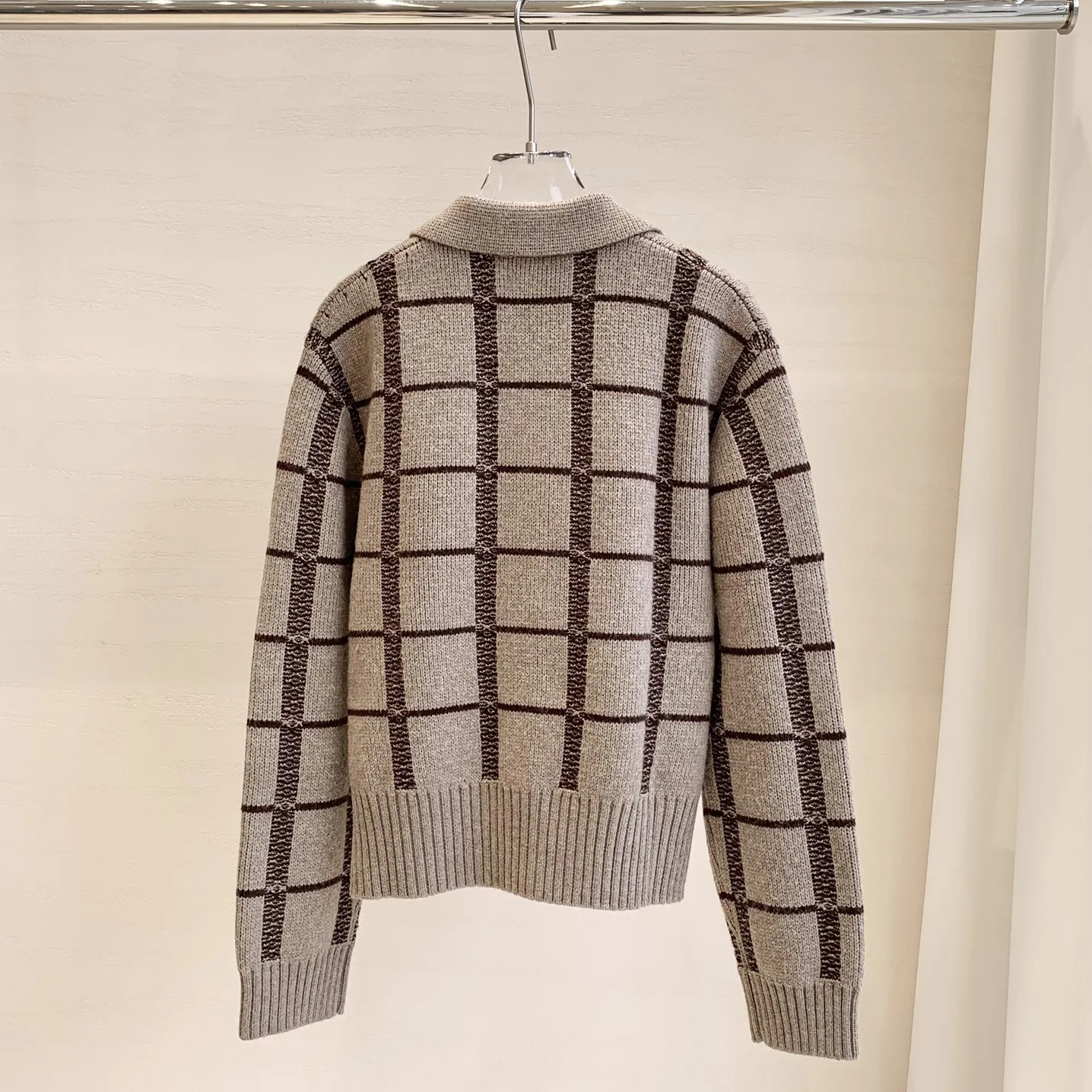 Women's Autumn and Winter All-match Plaid Sweater