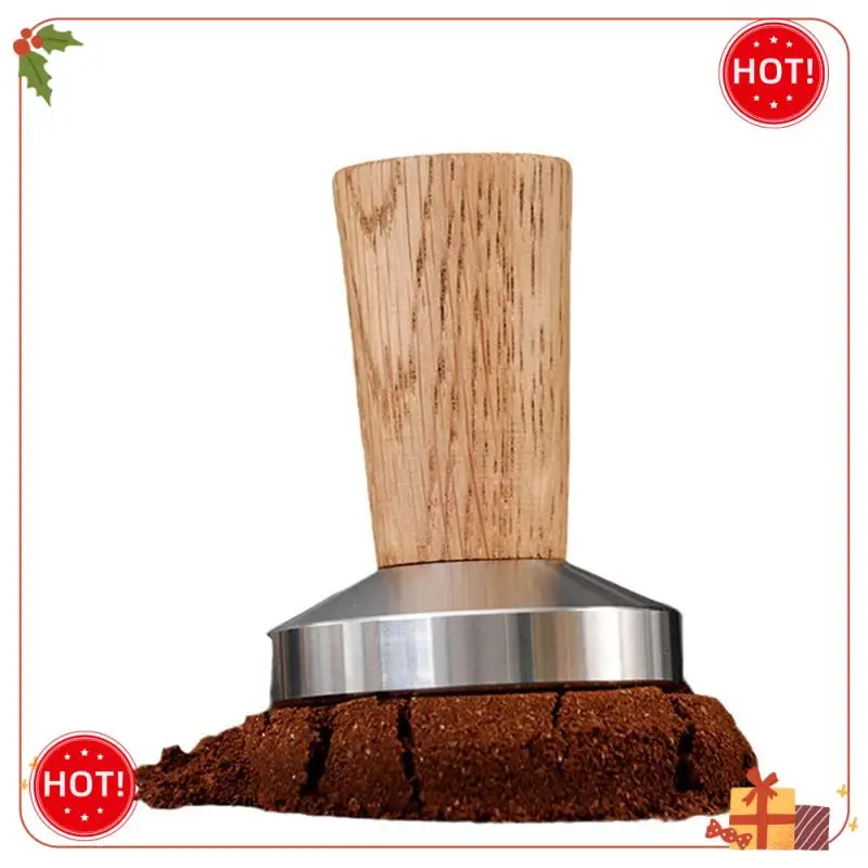 ABLE-แทมเปอร์กาแฟเอสเปรสโซแสตมป์: แทมเปอร์กาแฟด้ามจับไม้จริง, แทมเปอร์เอสเปรสโซประกอบด้วยเบาะซิลิโคนทนทานใช้งานง่าย