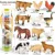Miniature Lion Shark Horse Dinosaur Animals Model Set Action Figures Figurine Zoo Cute Education Kids Puzzle Toy Birthday Gift 9