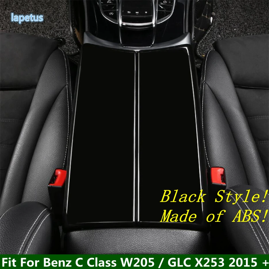 

Middle Armrest Container Box Decoration Panel Cover Trim 2PCS For Mercedes-Benz C Class W205 / GLC X253 2015 - 2021 Accessories