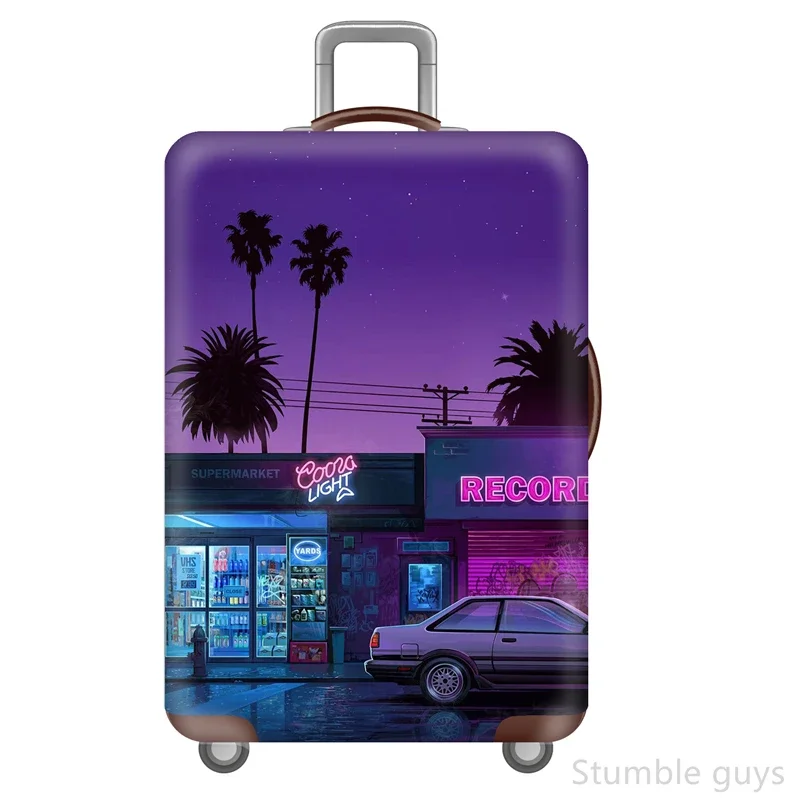 

Моющийся эластичный чехол для чемодана, защитный чехол от царапин, практичный для всех поездок, подходит для багажа от 18 до 32 дюймов.