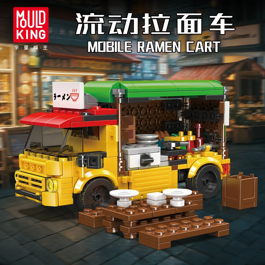 

MOULDKING 326PCS Mobile Ramen Car Building Blocks Model Kid Adult Educational Assembly DIY Bricks Model Toy Birthday Gift 24064
