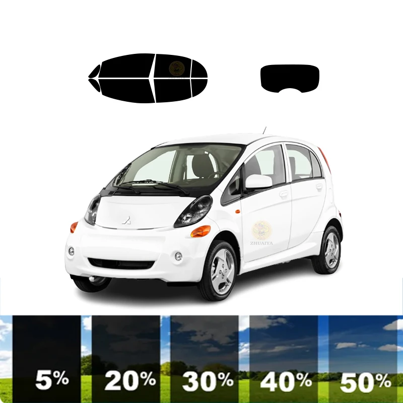 precut Removable Window Tint Film For Car 100% UVR 5%-35%VLT Heat Insulation Carbon ﻿For MITSUBISHI I-MIEV 4 DR HATCH 2012-2017